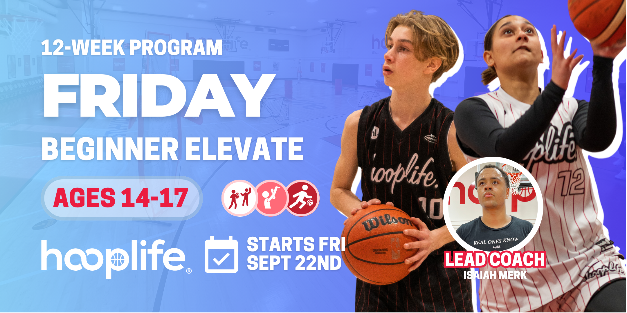 Ages 14-17 Friday Beginner Elevate Sessions