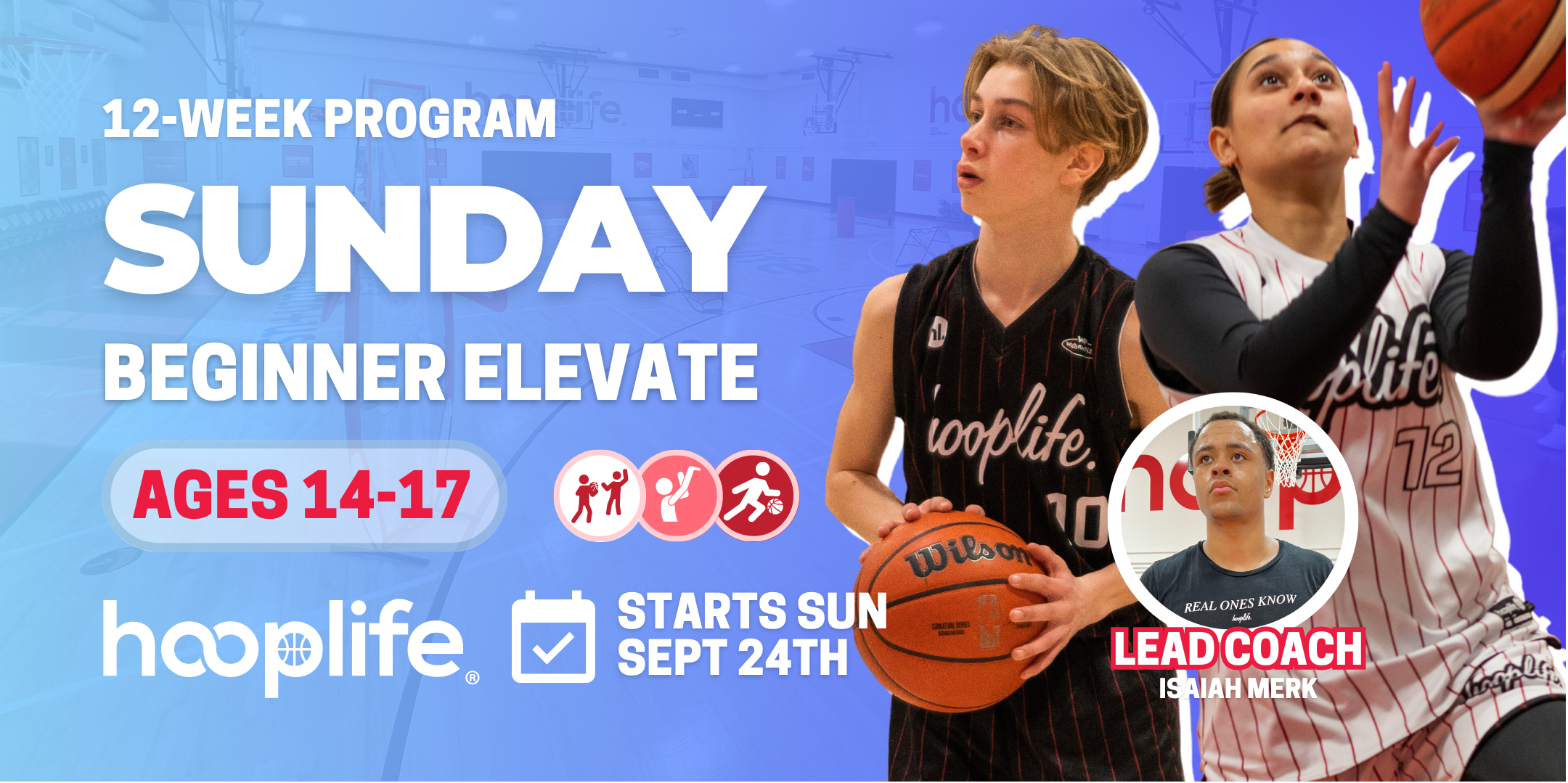 Ages 14-17 Sunday Beginner Elevate Sessions