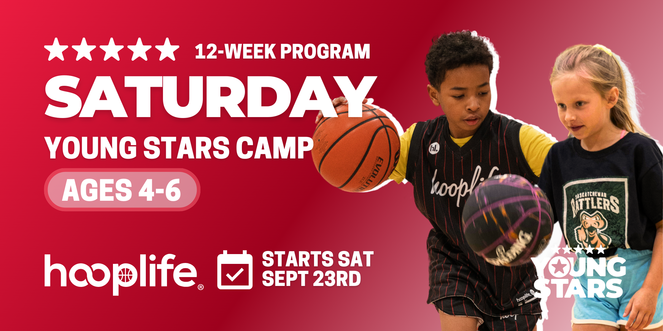 Saturday Ages 4-6 Young Stars 12-Week Camp