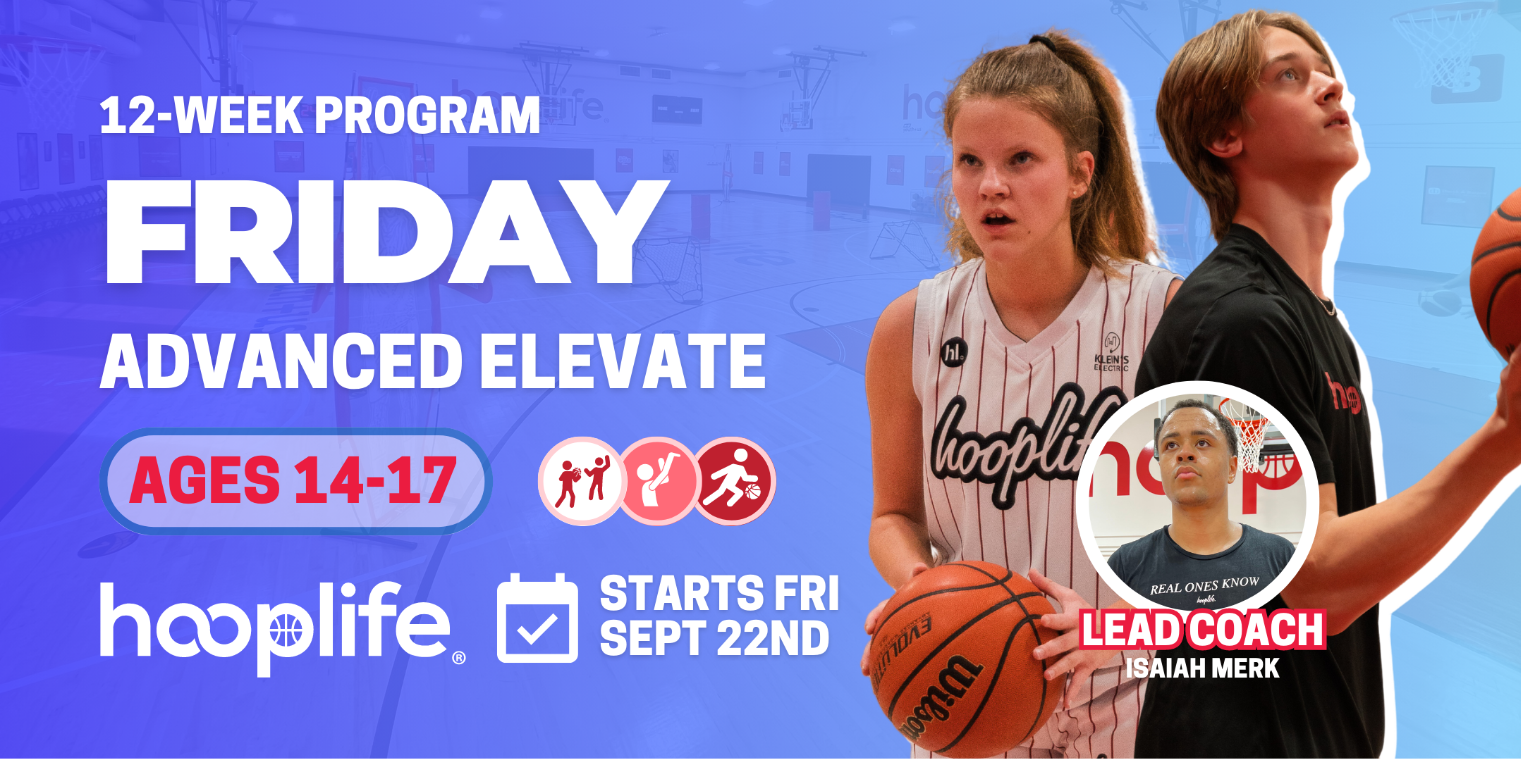 Ages 14-17 Friday Advanced Elevate Sessions
