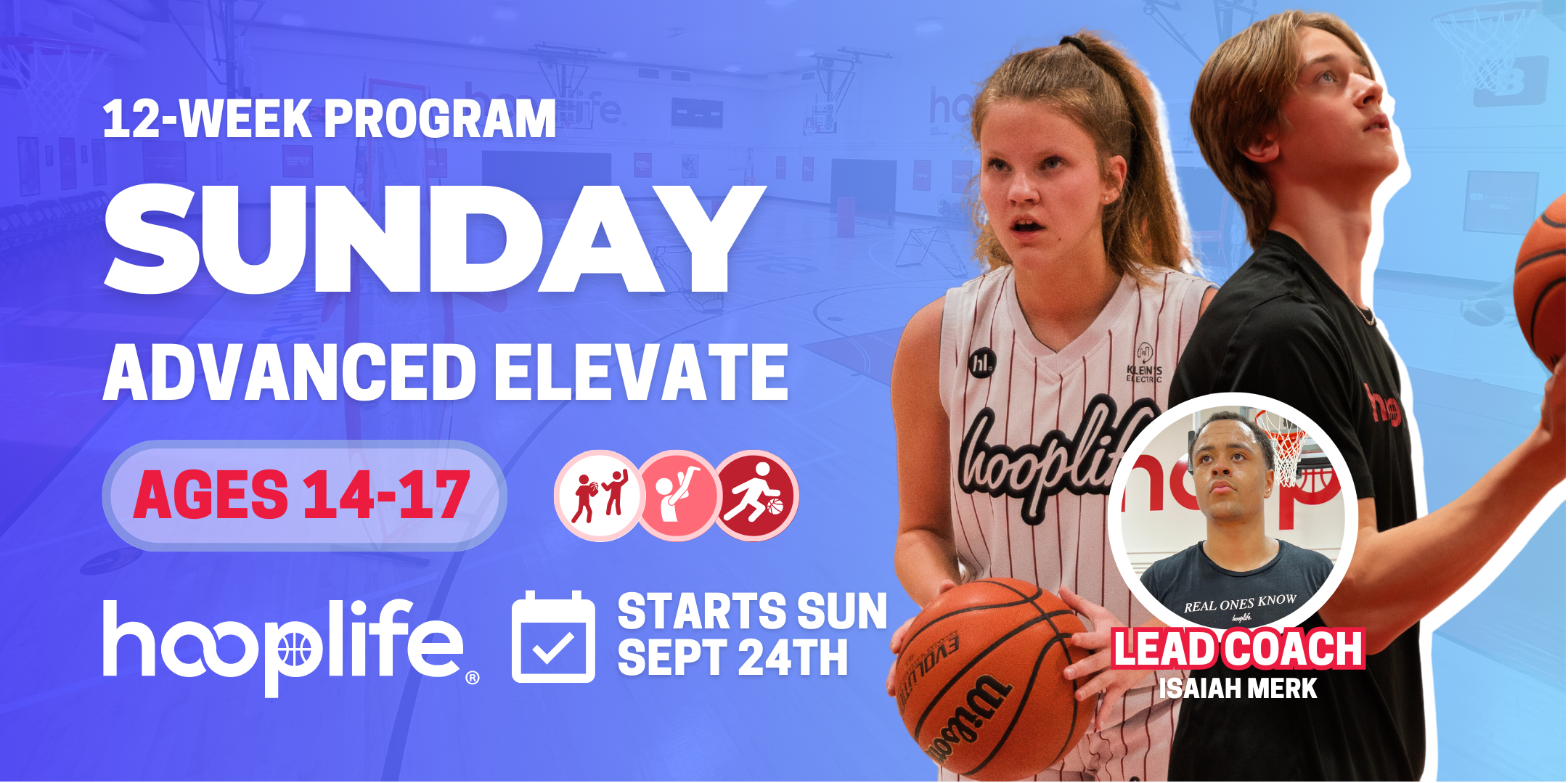 Ages 14-17 Sunday Advanced Elevate Sessions